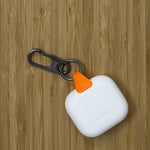 Load image into Gallery viewer, USB-C JURA ANCHOR VIBRANT ORANGE + ZINC ALLOY CARABINER  for AirPods
