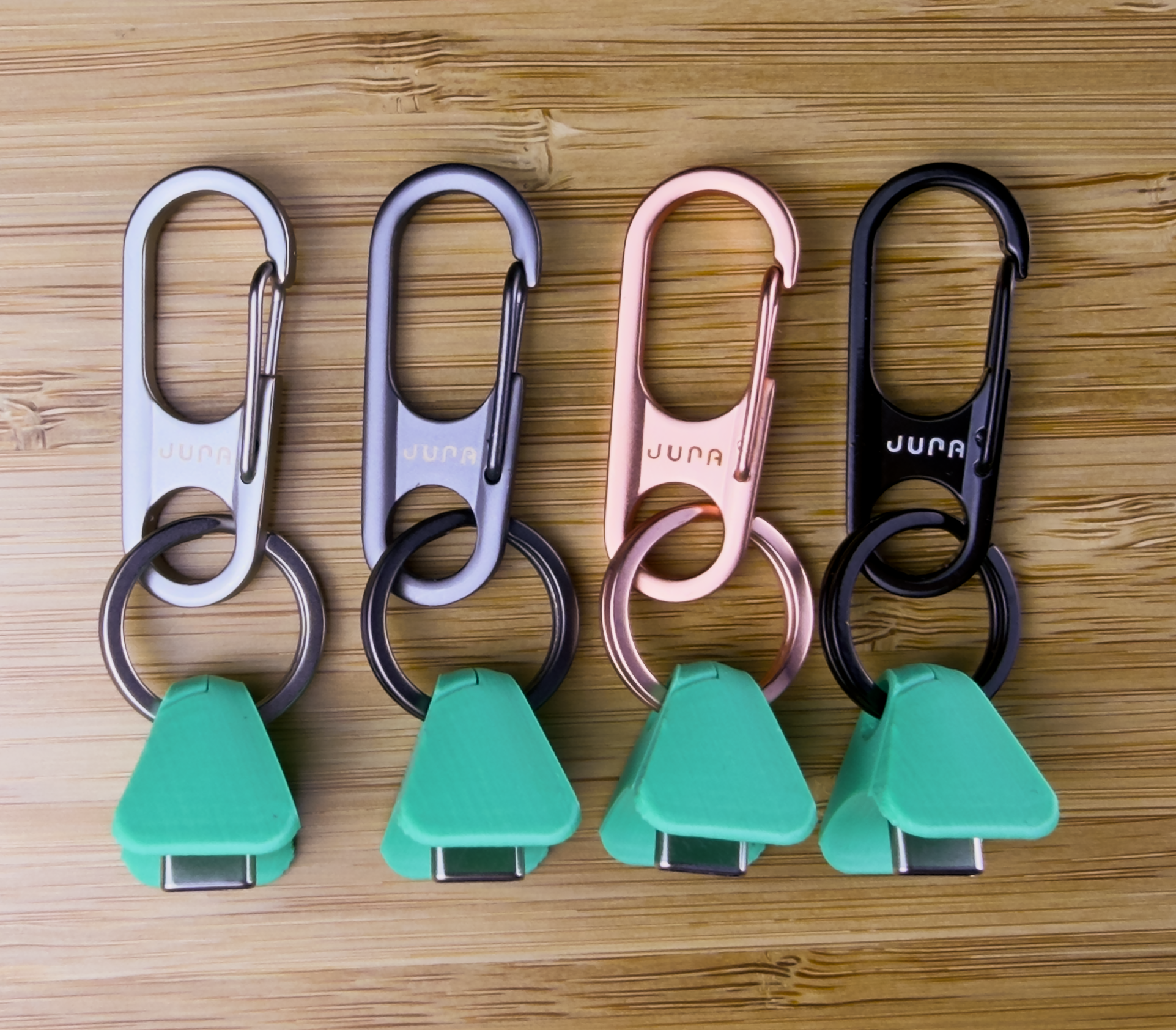 JURA ANCHOR CATALINA AQUA + ZINC ALLOY CARABINER  for AirPods Lightning+USB-C