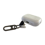 Load image into Gallery viewer, JURA ANCHOR Panda Black Carbon Fiber &amp; Arctic White + NATURAL TITANIUM CARABINER for AirPods Lightning+USB-C
