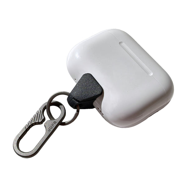 Jura Anchor Black Carbon Fiber + Titanium Carabiner for AirPods